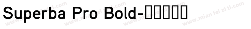 Superba Pro Bold字体转换